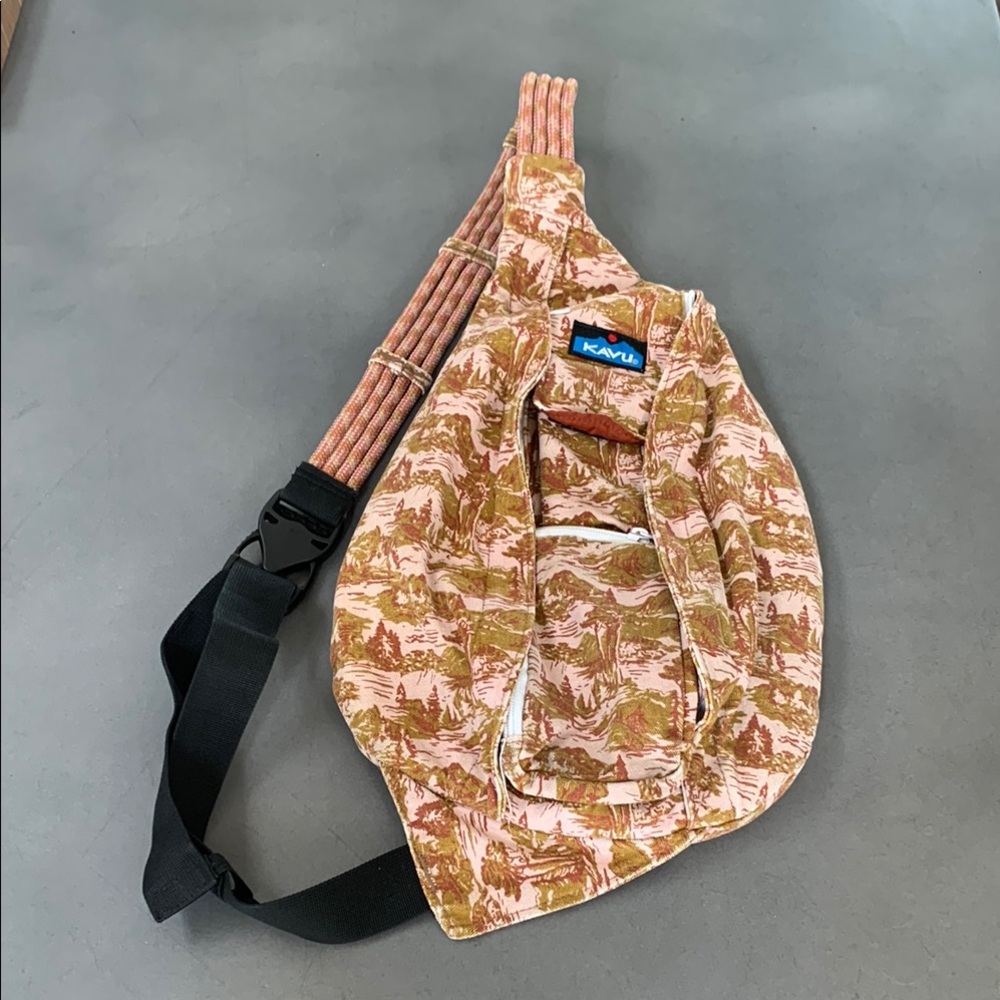 KAVU Sling Bag Pink Tan